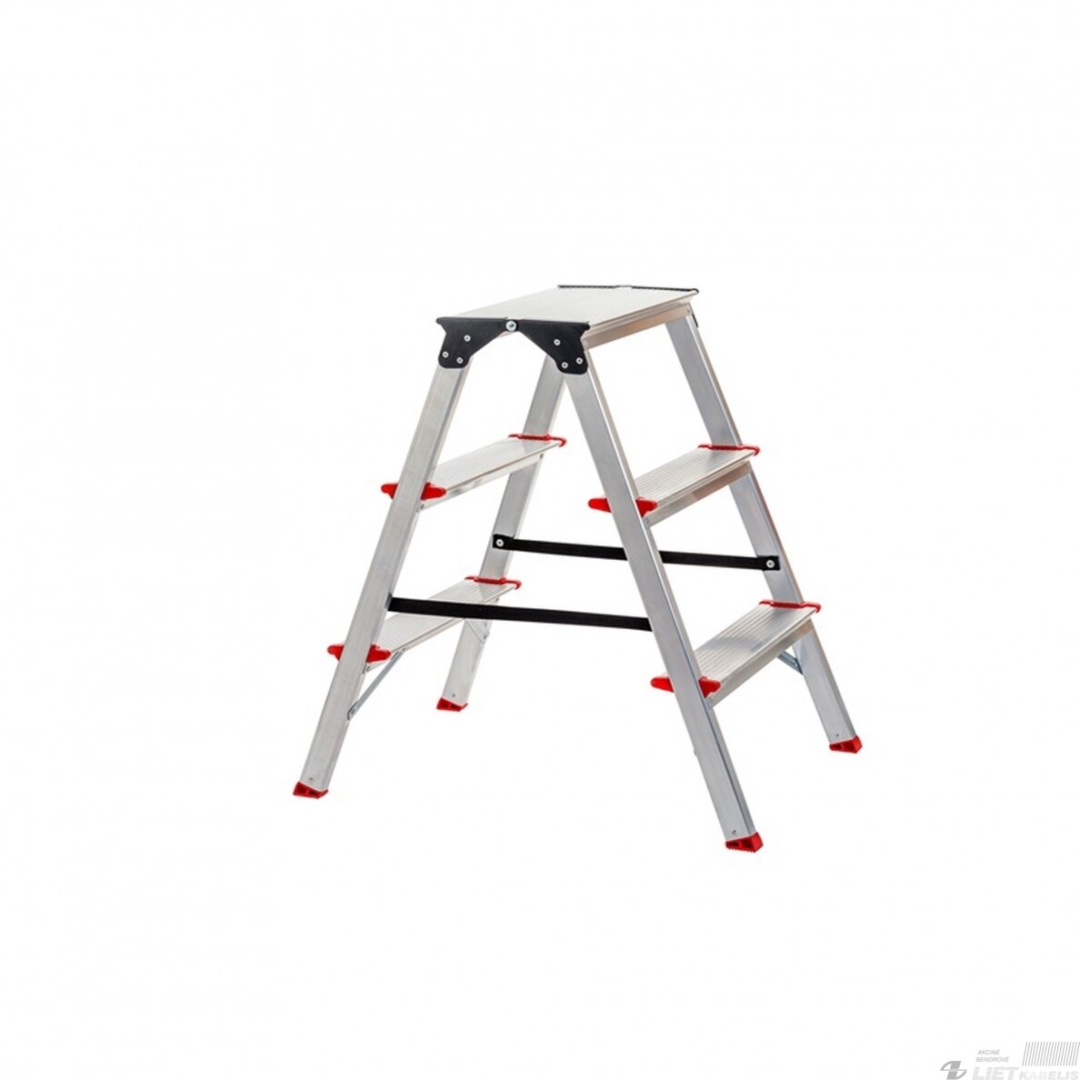 Dvipusės kopėčios, 3 laiptų, max150kg CO4CNP/03 Haushalt