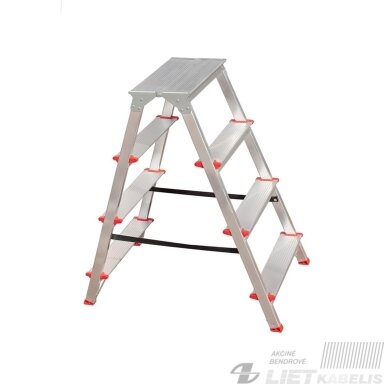 Dvipusės kopėčios, 4 laiptų, 82cm Haushalt Dvipusės kopėčios, 4 laiptų, 82cm Haushalt