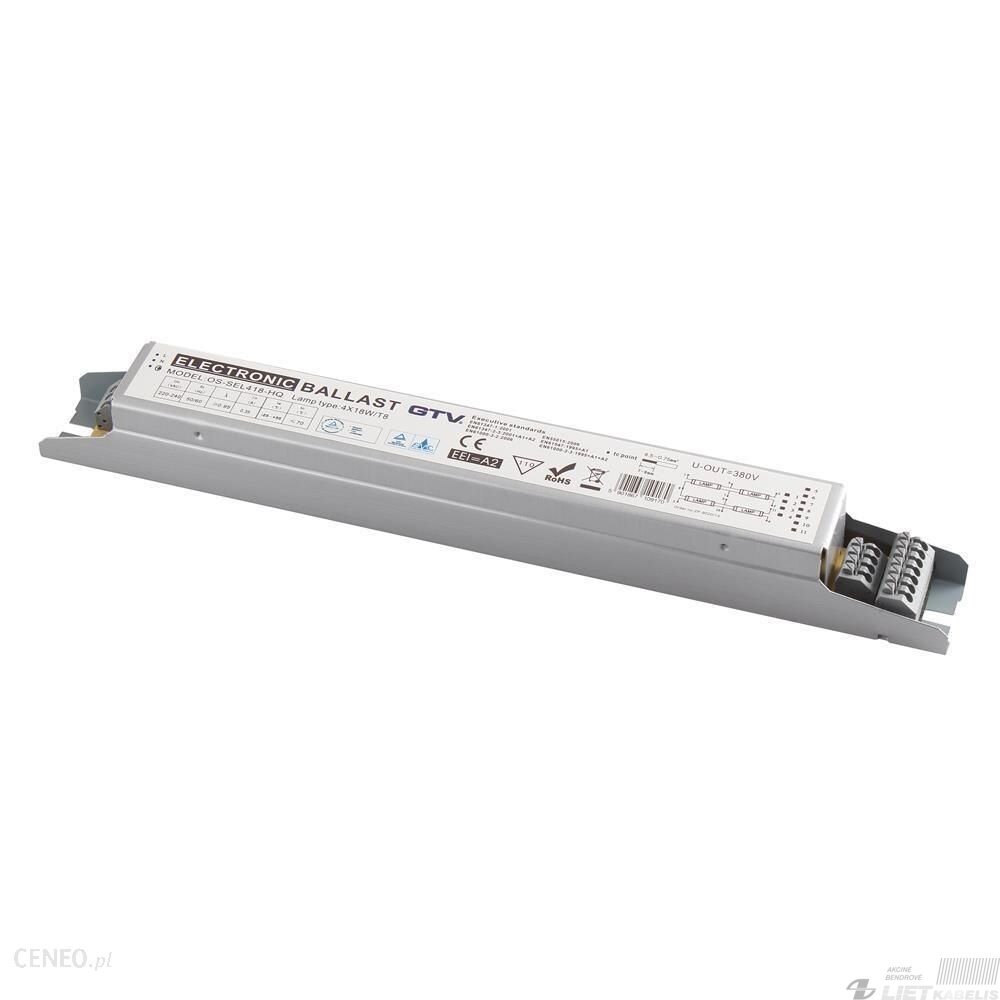 Elektroninis droselis, SEL418-00 4x18W GTV Elektroninis droselis, SEL418-00 4x18W GTV