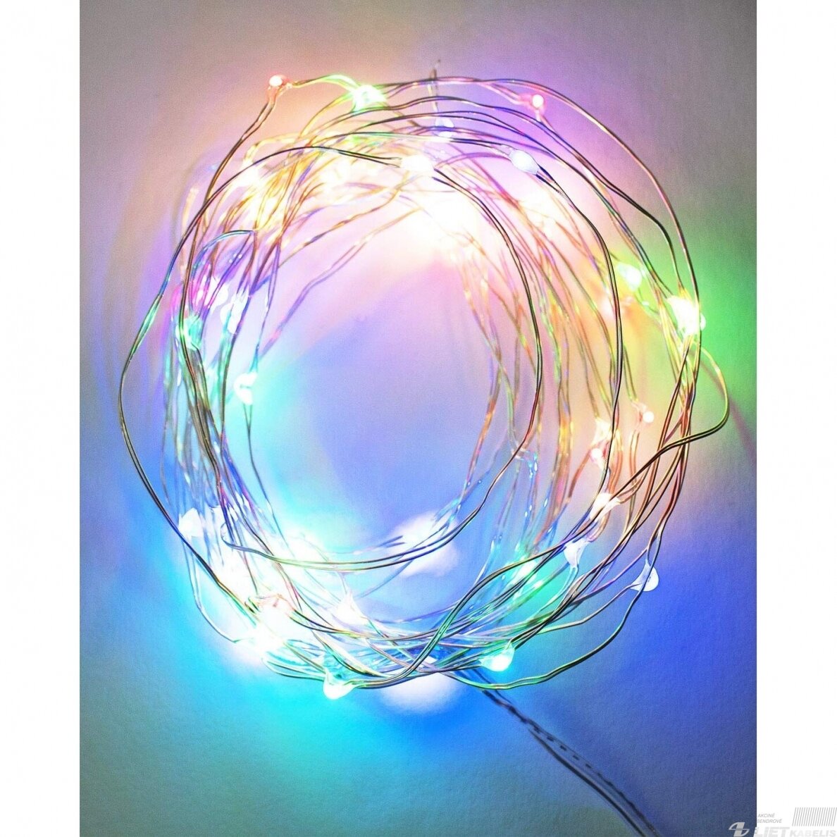 ELektrinė girlianda 100LED, USB5V, 8 programos, mirksi spalvota 10m, VPB ELektrinė girlianda 100LED, USB5V, 8 programos, mirksi spalvota 10m, VPB