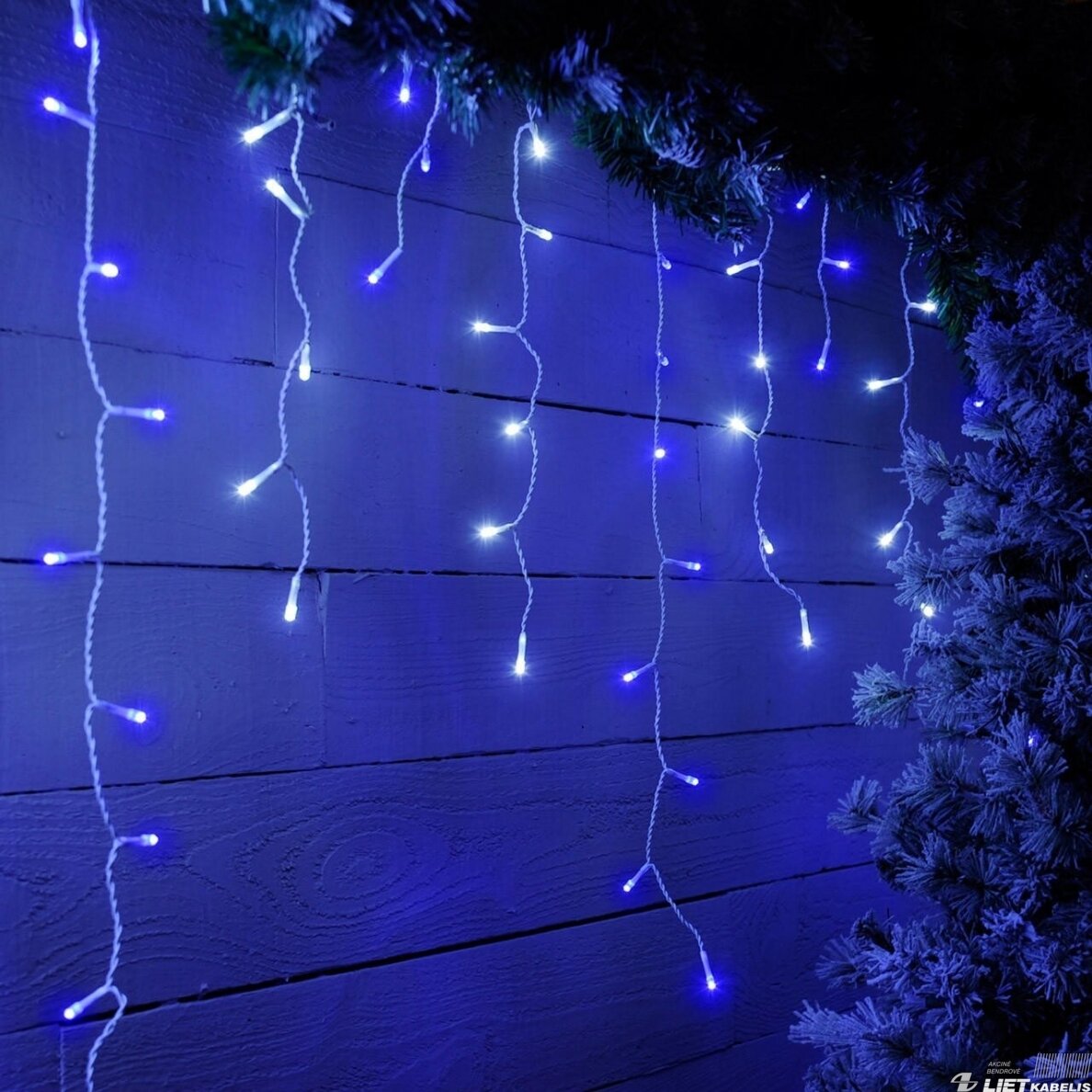 Elektrinė girlianda 530LED, VARVEKLIAI, mėlyna 20m, IP44, VPB Elektrinė girlianda 530LED, VARVEKLIAI, mėlyna 20m, IP44, VPB