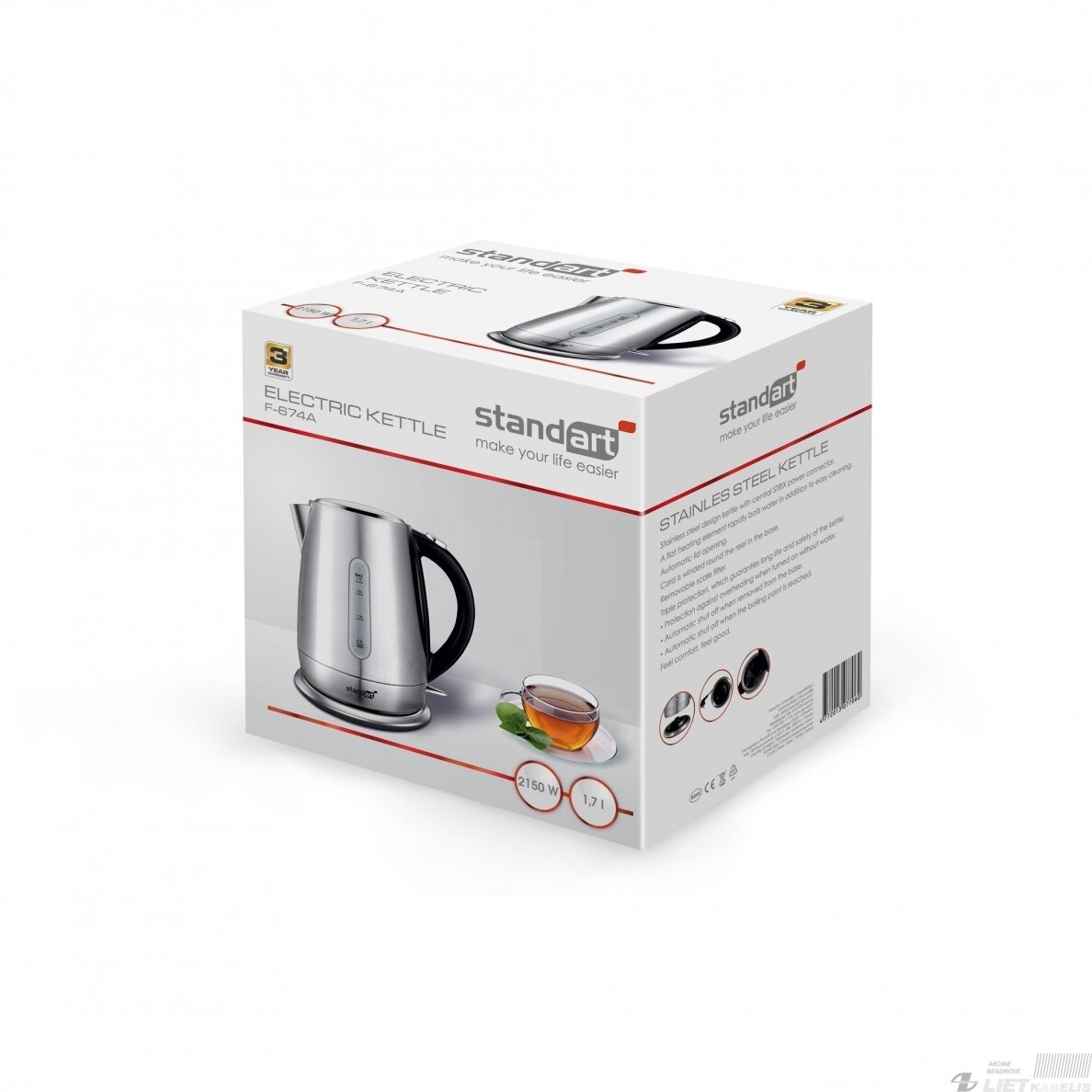 Elektrinis virdulys F-674A Standart 2 Elektrinis virdulys F-674A Standart 2