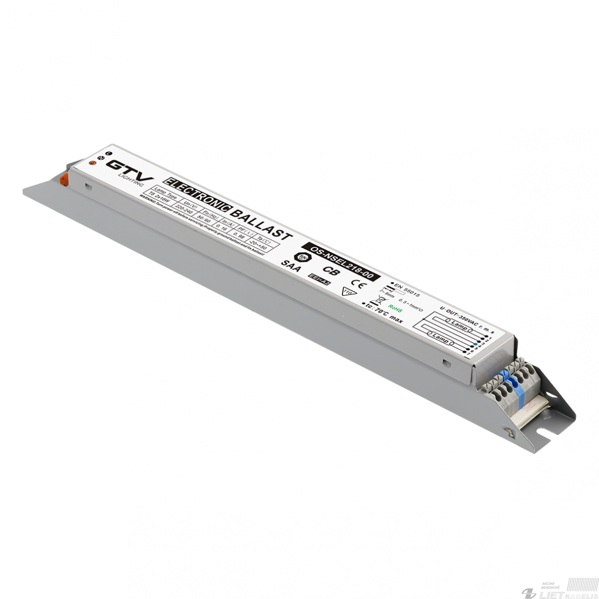 Elektroninis droselis 1x58W GTV-SEL158, GTV Elektroninis droselis 1x58W GTV-SEL158, GTV