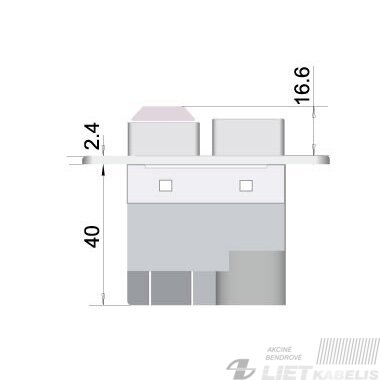 Jungiklis variklio paleidimui CK21 16A (12A) 5E4 250VAC IP54 2