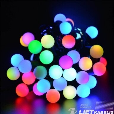 ELektrinė girlianda 10LED BURBULIUKAI spalvoti, 5m, IP44 ELektrinė girlianda 10LED BURBULIUKAI spalvoti, 5m, IP44