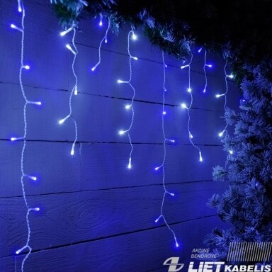 Elektrinė girlianda 300LED, VARVEKLIAI, mėlyni mirksi 10m, VPB