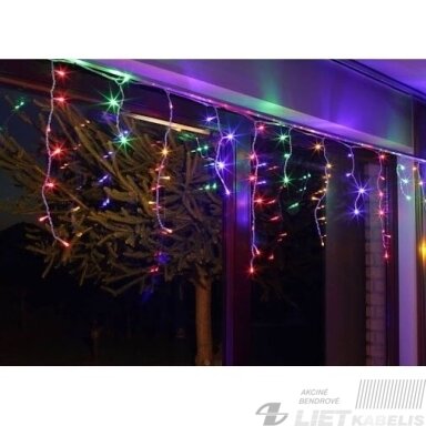 Elektrinė girlianda 530LED, VARVEKLIAI, spalvota 20m, IP44, VPB