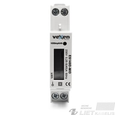 Elektroninis skaitiklis, 1f 5-45A ES140D-MID LCD VEXEN
