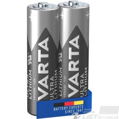 Elementas 6106 FR6AA 1,5V, ličio, VARTA Elementas 6106 FR6AA 1,5V, ličio, VARTA