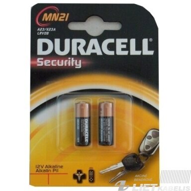 Elementas 23A, 12V, MN21, Duracell Elementas 23A, 12V, MN21, Duracell