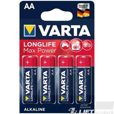 Elementas, VARTA 4706 LR6AA 1,5V Elementas, VARTA 4706 LR6AA 1,5V