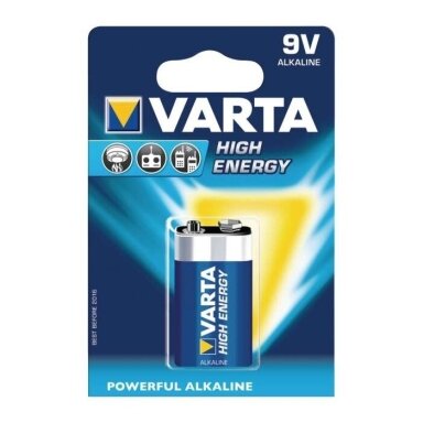 Elementas LR22, 9V, 4922, Longlife Extra, VARTA