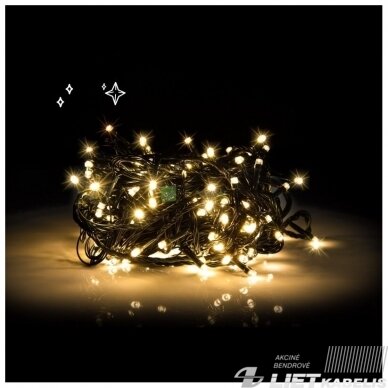 Elektrinė girlianda 200LED, 20m, 2500K, Wi-fi Bluetooth, IP44, WOOX