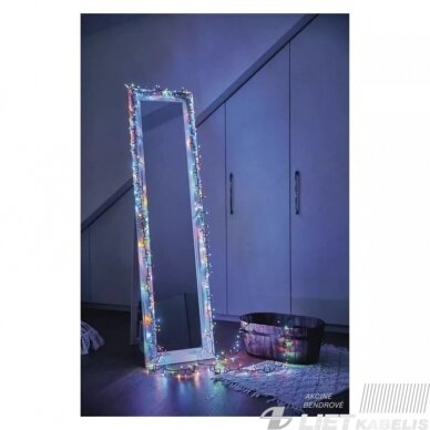 Elektrinė girlianda 600LED, 12m, spalvota/nemirksi, IP44, EMOS 3
