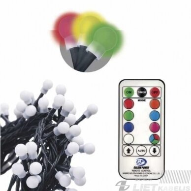 Elektrinė girlianda, 96LED lempučių ,ZY2163 IP44, su pulteliu, spalvota 2 Elektrinė girlianda, 96LED lempučių ,ZY2163 IP44, su pulteliu, spalvota 2