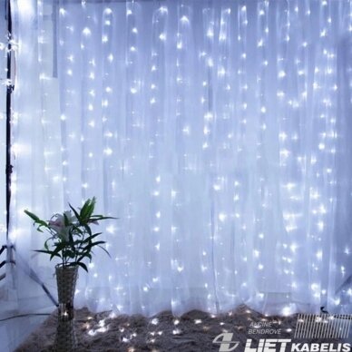 Elektrinė girlianda LED užuolaidoms 6500K 3x3m, Energy Light Elektrinė girlianda LED užuolaidoms 6500K 3x3m, Energy Light
