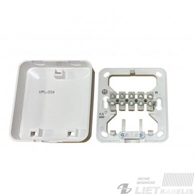 Elektrinės kaitlentės pajungimo dėžutė VPL-004 5x4mm, Liregus 2