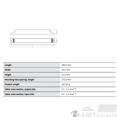 Elektroninis droselis QT-FIT5 T5 2X49 Osram 1 Elektroninis droselis QT-FIT5 T5 2X49 Osram 1