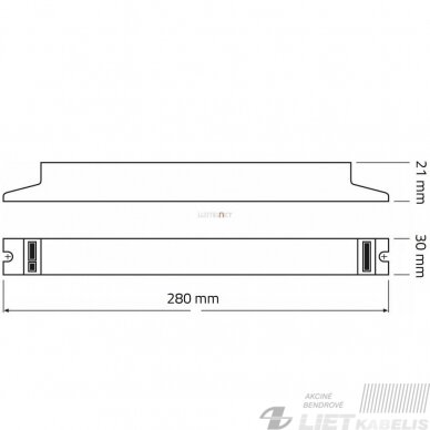 Elektroninis droselis T5 1x14/21/28/35W 220V OSRAM 2 Elektroninis droselis T5 1x14/21/28/35W 220V OSRAM 2