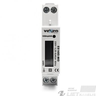Elektroninis skaitiklis, 1f 5-45A ES140D-MID LCD VEXEN Elektroninis skaitiklis, 1f 5-45A ES140D-MID LCD VEXEN