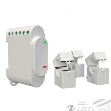 Elektros energijos 3f WIFI skaitiklis 3EM Shelly Elektros energijos 3f WIFI skaitiklis 3EM Shelly