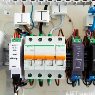 Elektros energijos 3f WIFI skaitiklis PRO 3EM Shelly 2 Elektros energijos 3f WIFI skaitiklis PRO 3EM Shelly 2