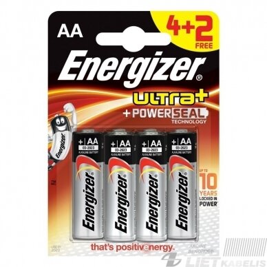 Elementas AA/LR6 1.5V Energizer Elementas AA/LR6 1.5V Energizer