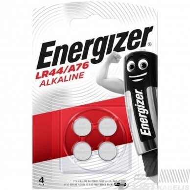 Elementas (diskinis), A76 LR44 1.5V Energizer Elementas (diskinis), A76 LR44 1.5V Energizer