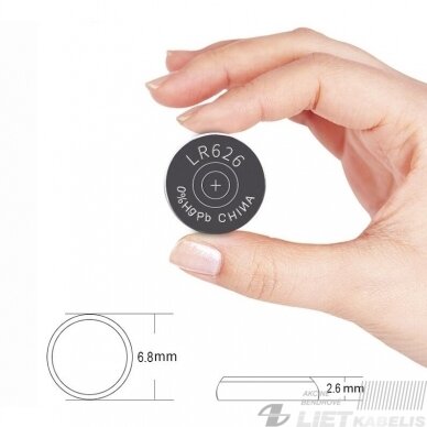 Elementas (diskinis), AG4 1.5V Novacell 1 Elementas (diskinis), AG4 1.5V Novacell 1