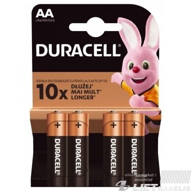 Elementas R6/MN1500/AA 1.5V, DURACELL Elementas R6/MN1500/AA 1.5V, DURACELL
