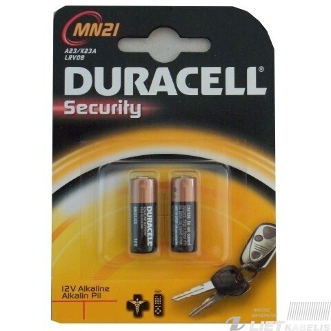 Elementas 23A, 12V, MN21, Duracell Elementas 23A, 12V, MN21, Duracell