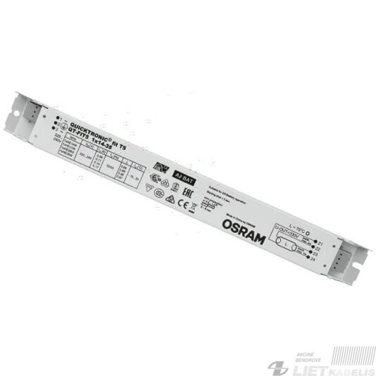 Elektroninis droselis T5 1x14/21/28/35W 220V OSRAM Elektroninis droselis T5 1x14/21/28/35W 220V OSRAM