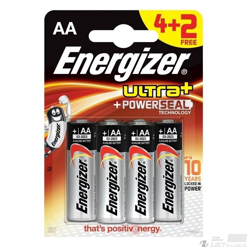 Elementas AA/LR6 1.5V Energizer Elementas AA/LR6 1.5V Energizer