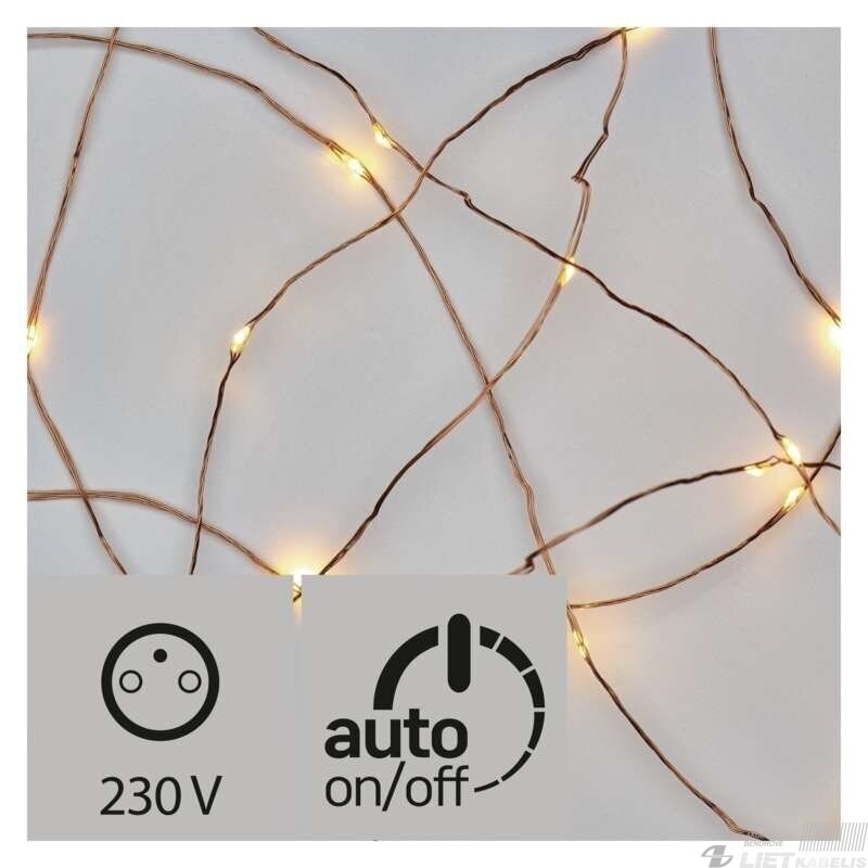 Elektrinė girlianda, 100 LED lempučių ,ZY1426T IP44, Nano, šiltai balta Elektrinė girlianda, 100 LED lempučių ,ZY1426T IP44, Nano, šiltai balta