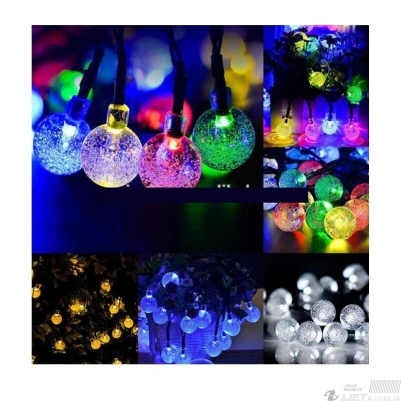 Elektrinė girlianda 70LED, BURBULIUKAI, geltona, 15m, IP44, VPB 3