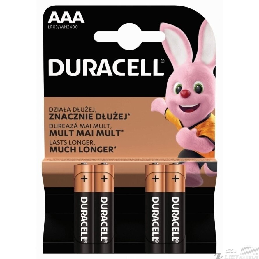 Elementas AAA LR03/MN2400 1.5V DURACELL