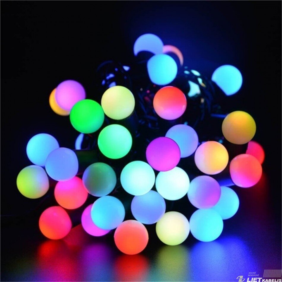 ELektrinė girlianda 10LED BURBULIUKAI spalvoti, 5m, IP44