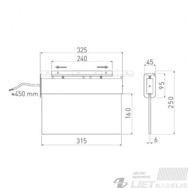 Evakuacinis šviestuvas SALED1 LED, 3W, IP44, 1h, GTV 2 Evakuacinis šviestuvas SALED1 LED, 3W, IP44, 1h, GTV 2