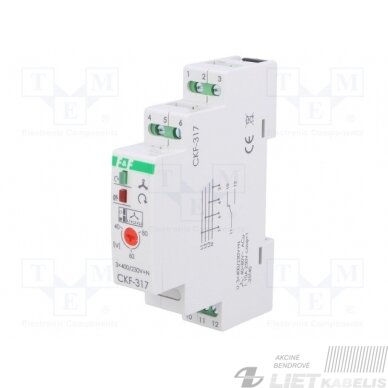 Fazių sekos ir įtampos asimetrijos relė CKF-317 F&F