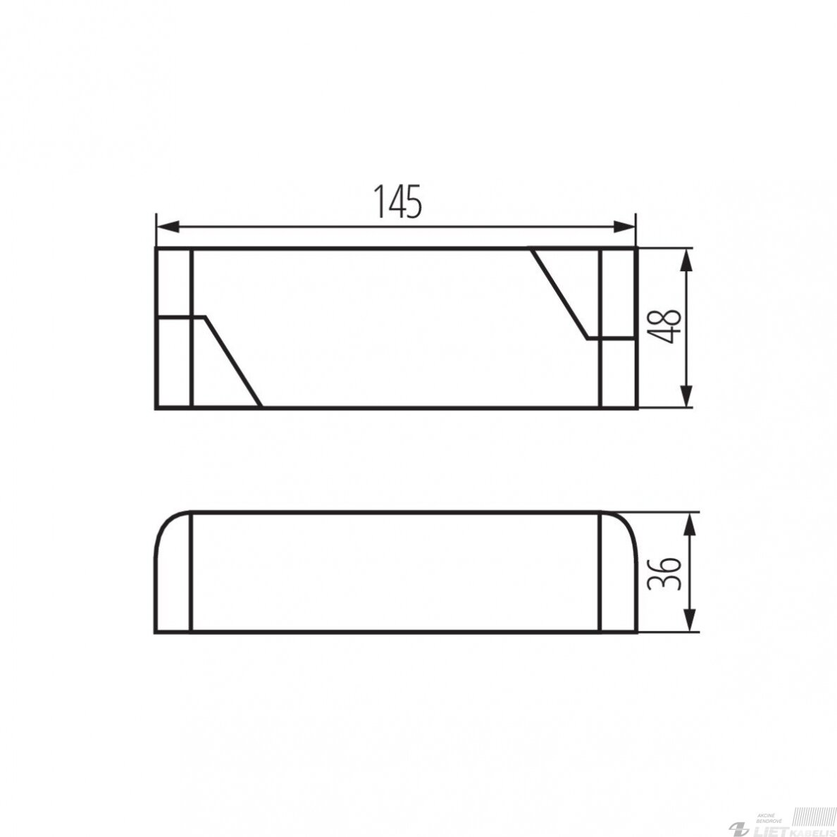 Maitinimo šaltinis 12V, 30W, DC 2,5A, IP20, Kanlux 1
