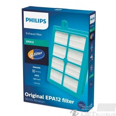 Filtras FC8031 HEPA dulkių siurbliui Philips Filtras FC8031 HEPA dulkių siurbliui Philips