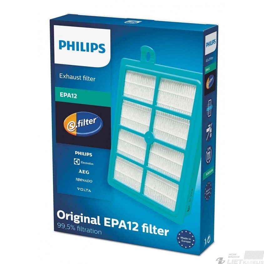 Filtras FC8031 HEPA dulkių siurbliui Philips Filtras FC8031 HEPA dulkių siurbliui Philips