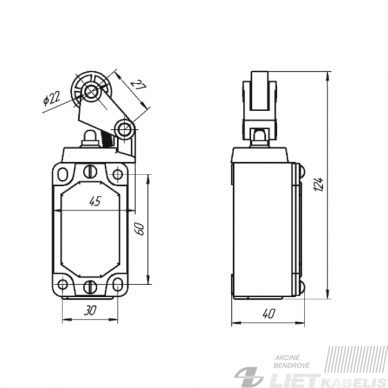 Galinis jungiklis FLS 15M 4235-54 PF 1