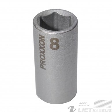 Galvutė varžtams šešiakampė 8 mm 1/4, Ø8 mm, PROXXON Galvutė varžtams šešiakampė 8 mm 1/4, Ø8 mm, PROXXON