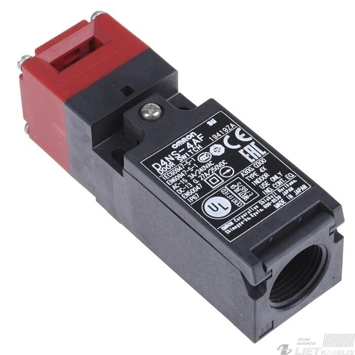 Saugos jungiklis D4NS-4AF, plastikinis, NO+NC, M20 sriegis sandarikliui , OMRON Saugos jungiklis D4NS-4AF, plastikinis, NO+NC, M20 sriegis sandarikliui , OMRON