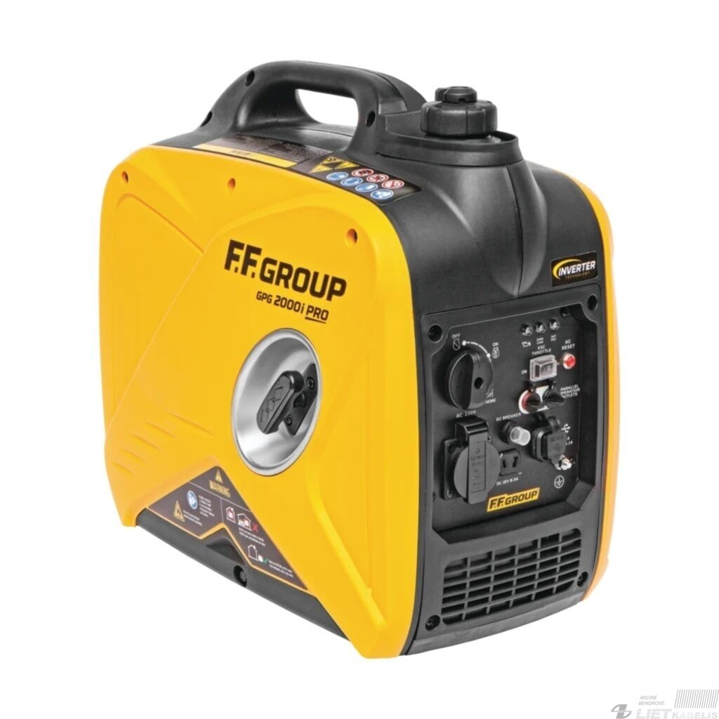 Generatorius GPG 2000I PRO 2KW benzininis 4lt/4h, F.F.GROUP
