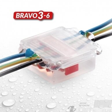 Gelinė jungtis, Bravo 3-6 mm² IPX8, Raytech 1 Gelinė jungtis, Bravo 3-6 mm² IPX8, Raytech 1