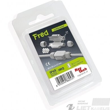 Gelinė jungtis, Fred 3x2,5mm² IP68 Raytech Gelinė jungtis, Fred 3x2,5mm² IP68 Raytech
