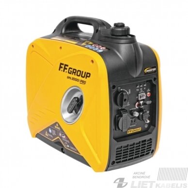 Generatorius GPG 2000I PRO 2KW benzininis 4lt/4h, F.F.GROUP Generatorius GPG 2000I PRO 2KW benzininis 4lt/4h, F.F.GROUP