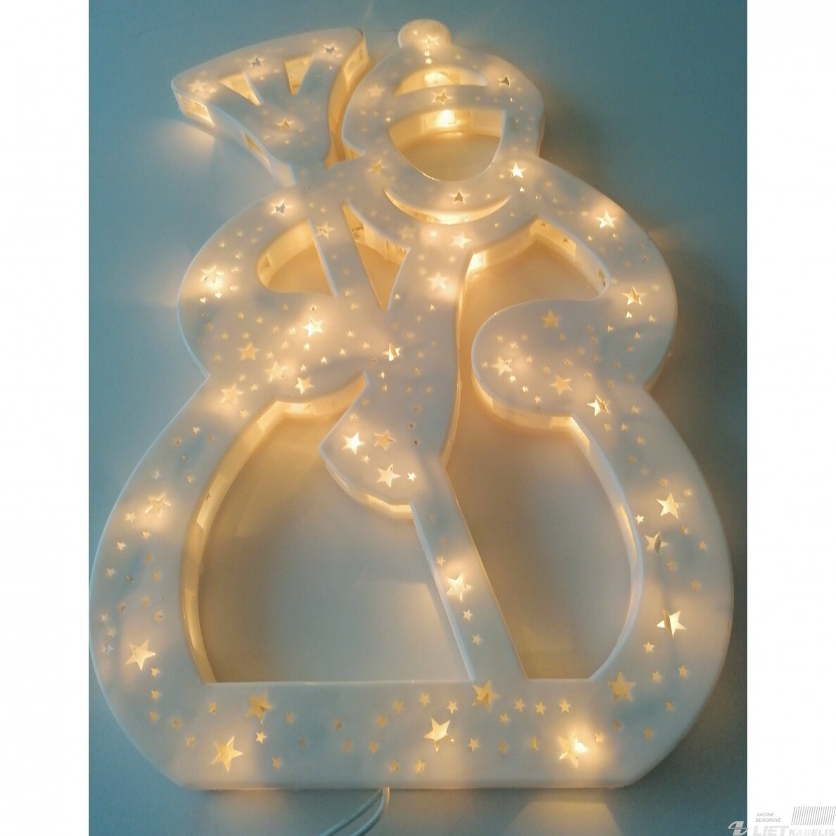 Girlianda sniego senis su keičiamomis lemputėmis 35vnt christmas silhouette minilights Girlianda sniego senis su keičiamomis lemputėmis 35vnt christmas silhouette minilights